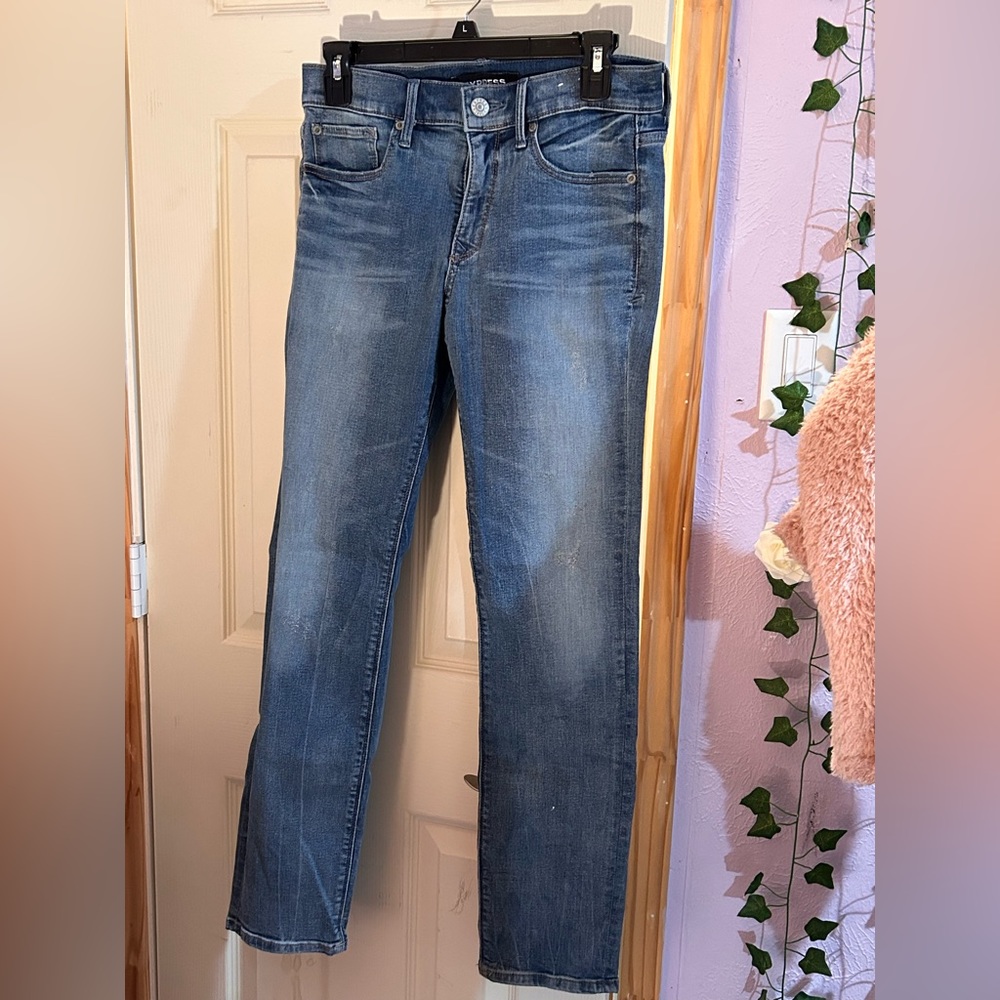Express jeans skinny mid- rise size 4